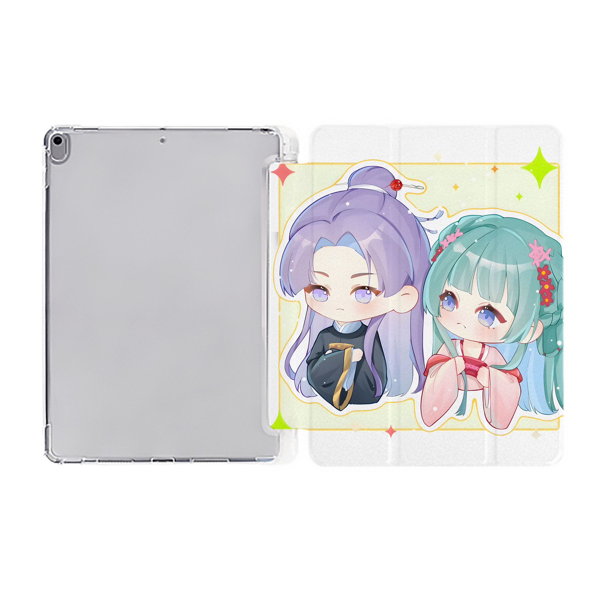 （画像用） 薬屋のひとりごと The Apothecary Diaries IPad ケース ペン収納付き 三つ折りスタンド PUレザー×シリコン 対応機種9.5/10.5/10.9インチ